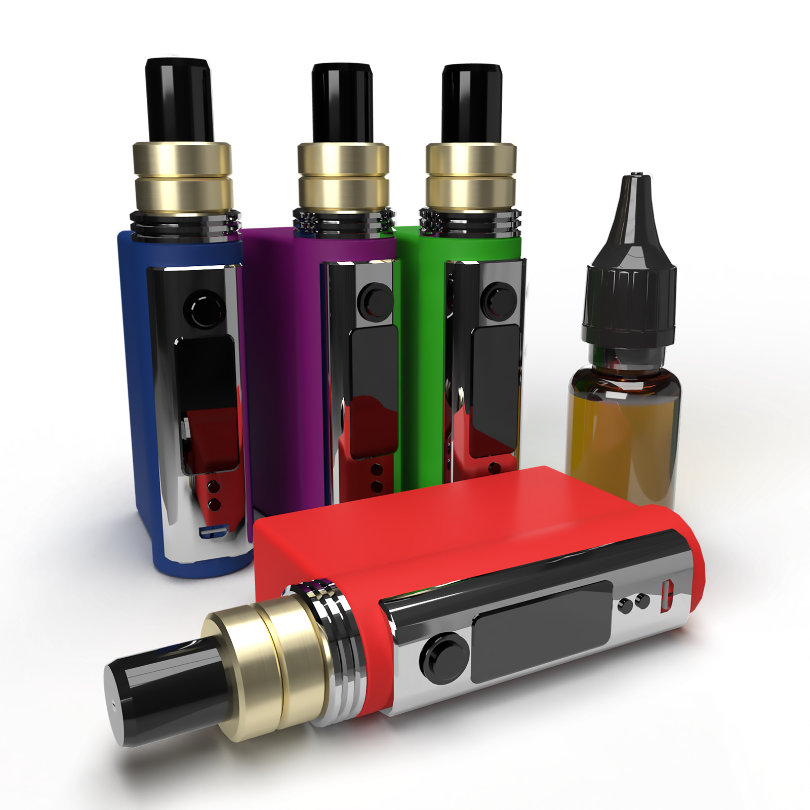 vecteezy 3d collection of colorful vapes with liquid bottles 9875193 425