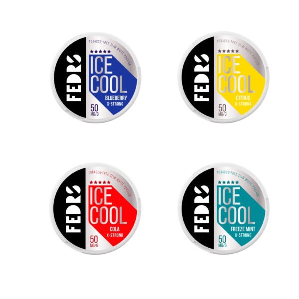 50mg FEDRS Ice Cool X-Strong Nicotine Pouch - 20 Pouches - Image 9